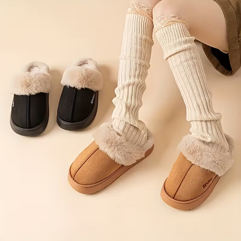 Women’s Plush-Lined Slippers  Cozy Comfort for Everyday Wear – Indoors & Outdoors